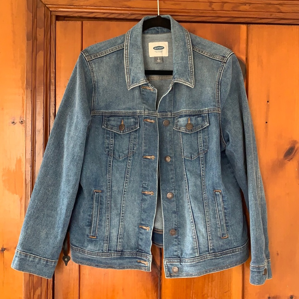 Old navy denim jacket.